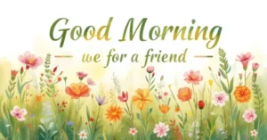 Good Morning Message for a Friend