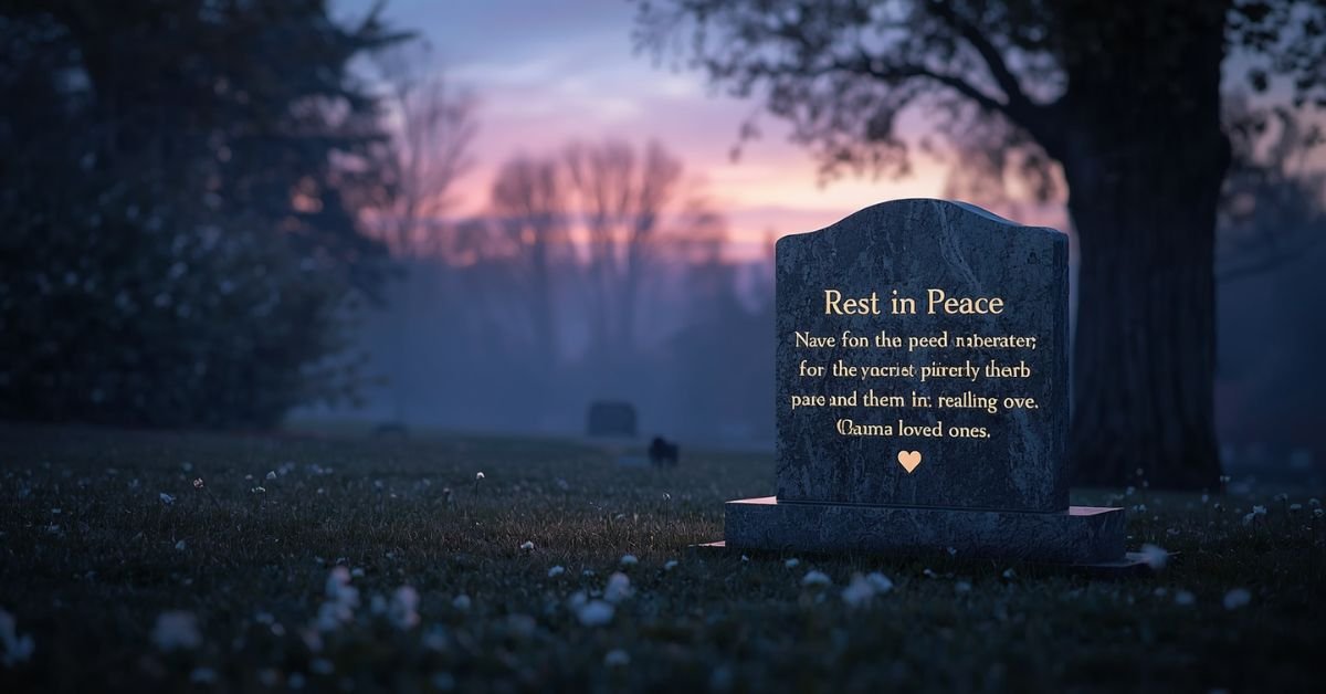 Rest in Peace Condolence