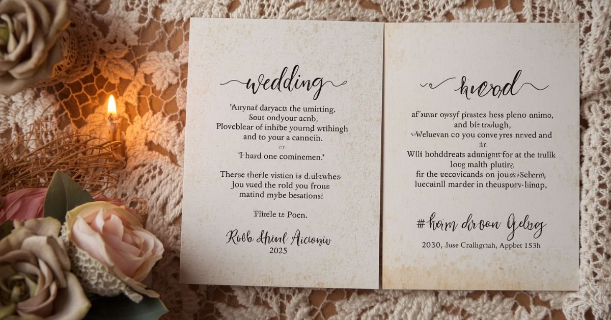 Heartfelt [Wedding Card Message] Ideas for Every Couple