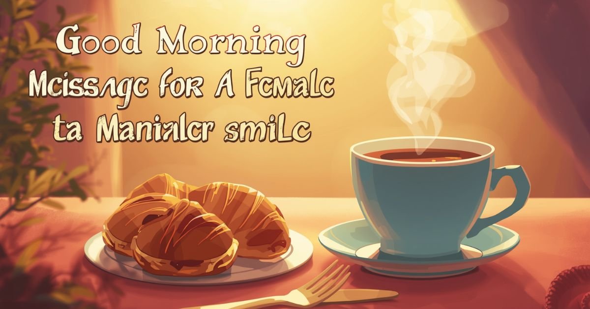 Best Good Morning Message for a Female Friend to Make Her Smile